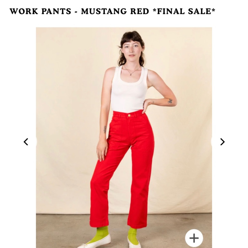 Big Bud Press Work Pants in Mustang Red